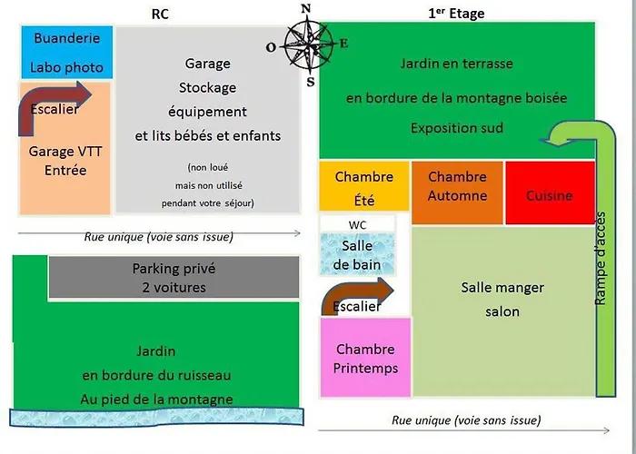 別荘 Rural La Bergerie Du Sant *